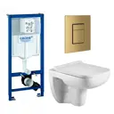 Комплект инсталляция с унитазом Grohe 639752 цвет белый