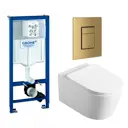 Комплект инсталляция с унитазом Grohe 639757 цвет белый