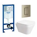 Комплект инсталляция с унитазом Grohe 640013 цвет белый