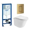 Комплект инсталляция с унитазом Grohe 639770 цвет белый