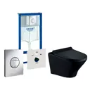 Комплект инсталляция с унитазом Grohe 513308 цвет черный