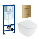Комплект инсталляция с унитазом Grohe 639774 цвет белый
