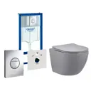 Комплект инсталляция с унитазом Grohe 513312 цвет серый