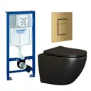 Комплект инсталляция с унитазом Grohe 639778 цвет черный