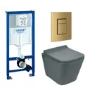 Комплект инсталляция с унитазом Grohe 639792 цвет серый
