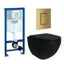 Комплект инсталляция с унитазом Grohe 639804 цвет черный