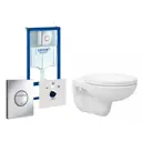 Комплект инсталляция с унитазом Grohe 553295 цвет белый