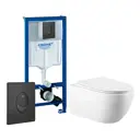 Комплект инсталляция с унитазом Grohe 515666 цвет белый