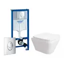 Комплект инсталляция с унитазом Grohe 553223 цвет белый
