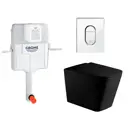 Комплект инсталляция с унитазом Grohe 535613 цвет черный