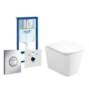 Комплект инсталляция с унитазом Grohe 553302 цвет белый
