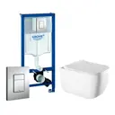 Комплект инсталляция с унитазом Grohe 472101 цвет белый