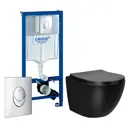 Комплект инсталляция с унитазом Grohe 472160 цвет черный