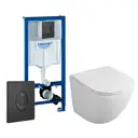 Комплект инсталляция с унитазом Grohe 515661 цвет белый