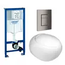 Комплект инсталляция с унитазом Grohe 639853 цвет белый