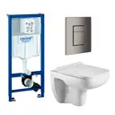Комплект инсталляция с унитазом Grohe 639854 цвет белый