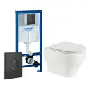 Комплект инсталляция с унитазом Grohe 515695 цвет белый