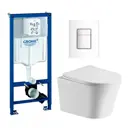 Комплект инсталляция с унитазом Grohe 681337 цвет белый