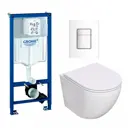 Комплект инсталляция с унитазом Grohe 681338 цвет белый