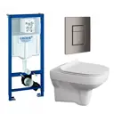 Комплект инсталляция с унитазом Grohe 639866 цвет белый
