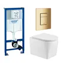 Комплект инсталляция с унитазом Grohe 639615 цвет белый