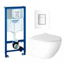Комплект инсталляция с унитазом Grohe 681344 цвет белый