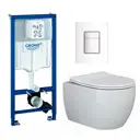 Комплект инсталляция с унитазом Grohe 681348 цвет белый