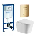 Комплект инсталляция с унитазом Grohe 639621 цвет белый