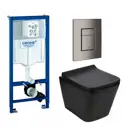 Комплект инсталляция с унитазом Grohe 639878 цвет черный