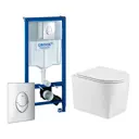 Комплект инсталляция с унитазом Grohe 513164 цвет белый