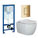Комплект инсталляция с унитазом Grohe 639632 цвет белый