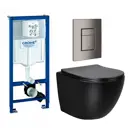 Комплект инсталляция с унитазом Grohe 639890 цвет черный