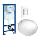 Комплект инсталляция с унитазом Grohe 681365 цвет белый