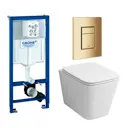 Комплект инсталляция с унитазом Grohe 639638 цвет белый