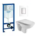 Комплект инсталляция с унитазом Grohe 681367 цвет белый
