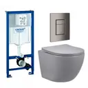 Комплект инсталляция с унитазом Grohe 639896 цвет серый