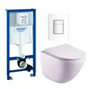 Комплект инсталляция с унитазом Grohe 681372 цвет белый