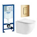 Комплект инсталляция с унитазом Grohe 639646 цвет белый