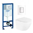 Комплект инсталляция с унитазом Grohe 681375 цвет белый