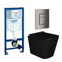 Комплект инсталляция с унитазом Grohe 639909 цвет черный