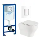 Комплект инсталляция с унитазом Grohe 681385 цвет белый