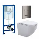 Комплект инсталляция с унитазом Grohe 639862 цвет белый