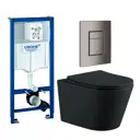 Комплект инсталляция с унитазом Grohe 639913 цвет черный