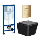 Комплект инсталляция с унитазом Grohe 639677 цвет черный