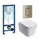 Комплект инсталляция с унитазом Grohe 639933 цвет белый