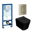 Комплект инсталляция с унитазом Grohe 639935 цвет черный