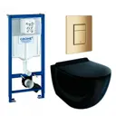 Комплект инсталляция с унитазом Grohe 639684 цвет черный