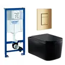 Комплект инсталляция с унитазом Grohe 639685 цвет черный