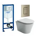 Комплект инсталляция с унитазом Grohe 639943 цвет белый