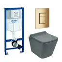 Комплект инсталляция с унитазом Grohe 639690 цвет серый